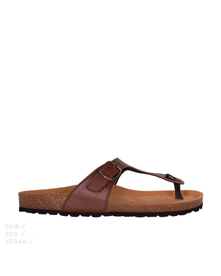 Shoezuu Toe Post Sandalen nut