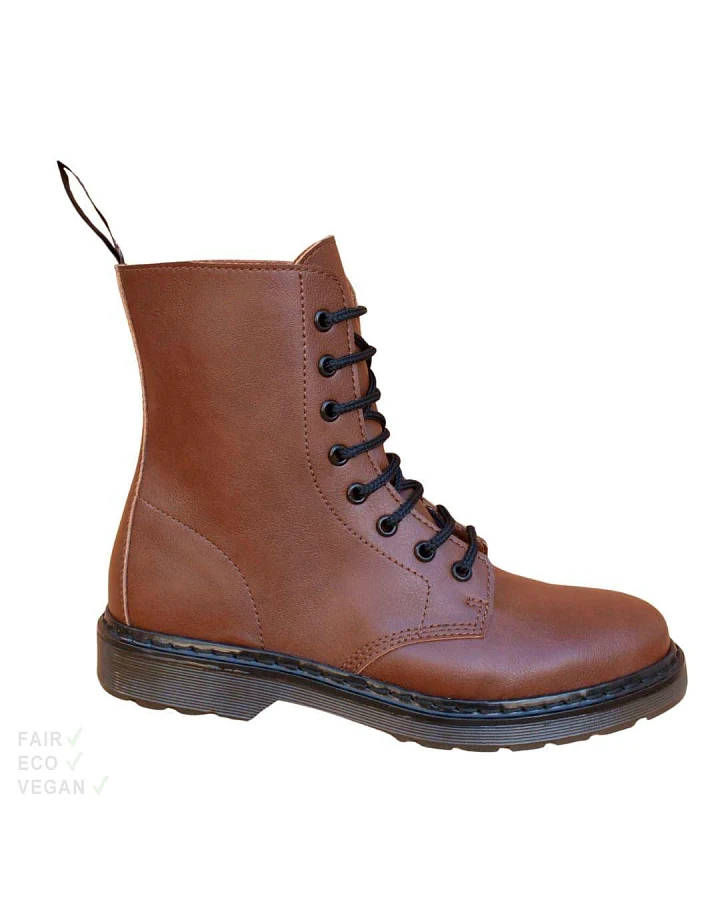 Shoezuu 8 Eye UK Boots nutbrown