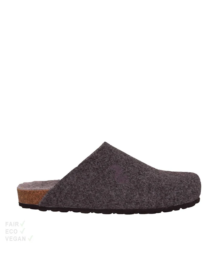 Thies Hausschuhe Pet Bio Clog anthracite