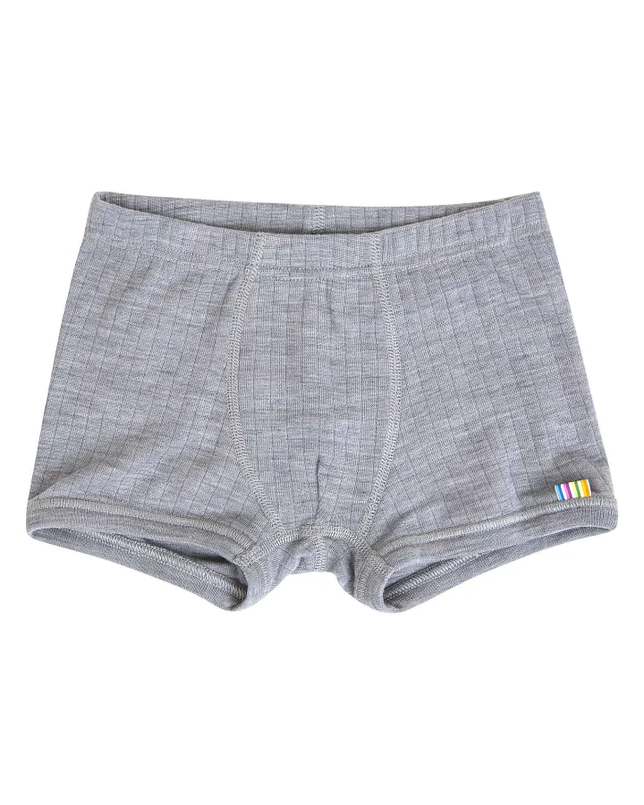 Joha - Boxershorts Merinowolle hellgrau