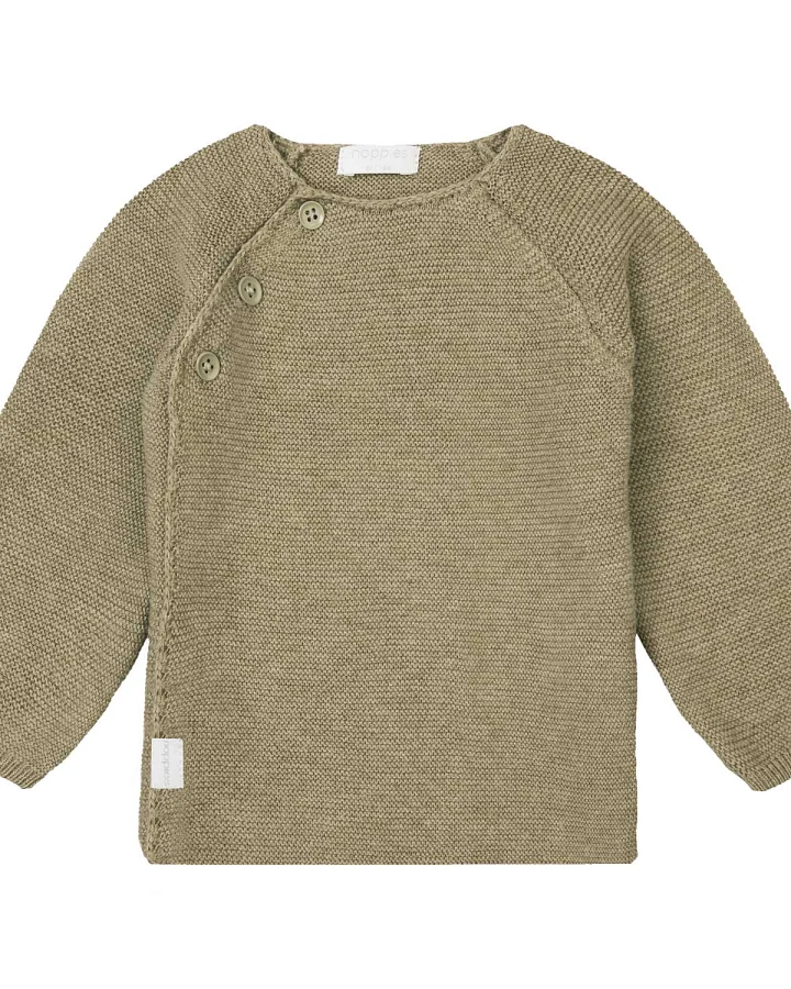 Noppies - Strick-Wickeljacke olivgrün