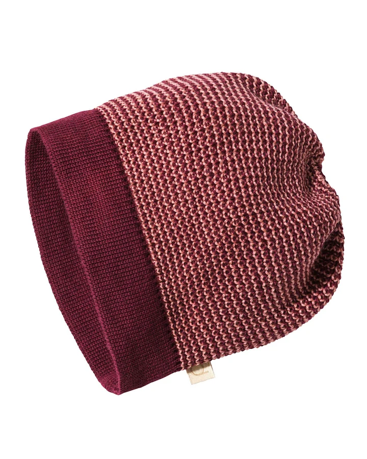 Produktseite: Disana - Beanie Merinowolle Cassis-Softpink Gr. 2
