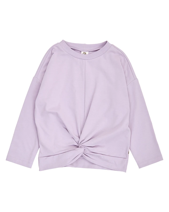 Müsli by green Cotton - Sweatshirt „Knoten“ hellviolett