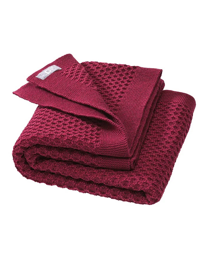 Disana - Strickdecke Merinowolle cassis