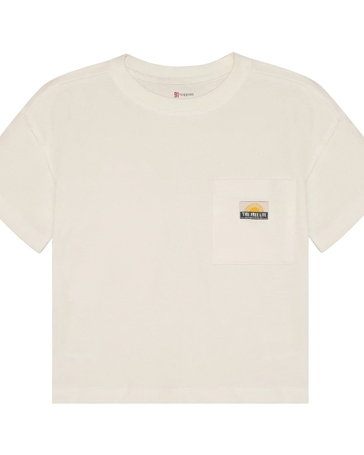 Noppies - T-Shirt mit Brusttasche warmweiß
