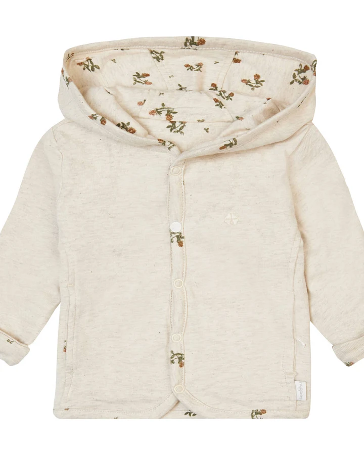 Noppies - Wende-Wickeljacke "Klee" natur melange
