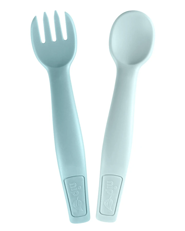 nip - Bio Esslernbesteck "green"- blau