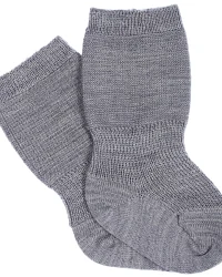 Produktseite: Grödo Strumpfwaren - Baby Speckbein Wollsocken grau