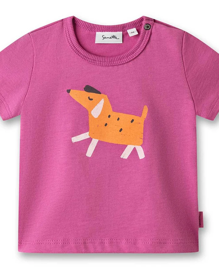 Sanetta Pure - T-Shirt "Hund" berry