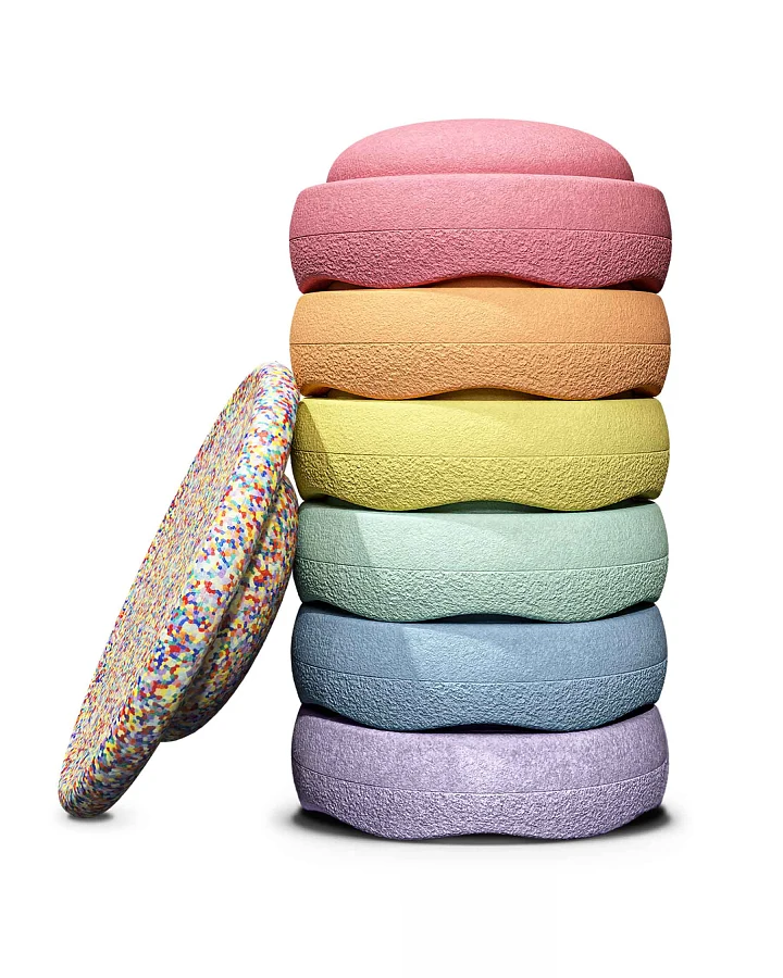 Stapelstein - Stapelstein® Rainbow Set 6+1 pastel