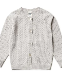 Produktseite: puri organic - Strickjacke "Ajour" mit Seide beige