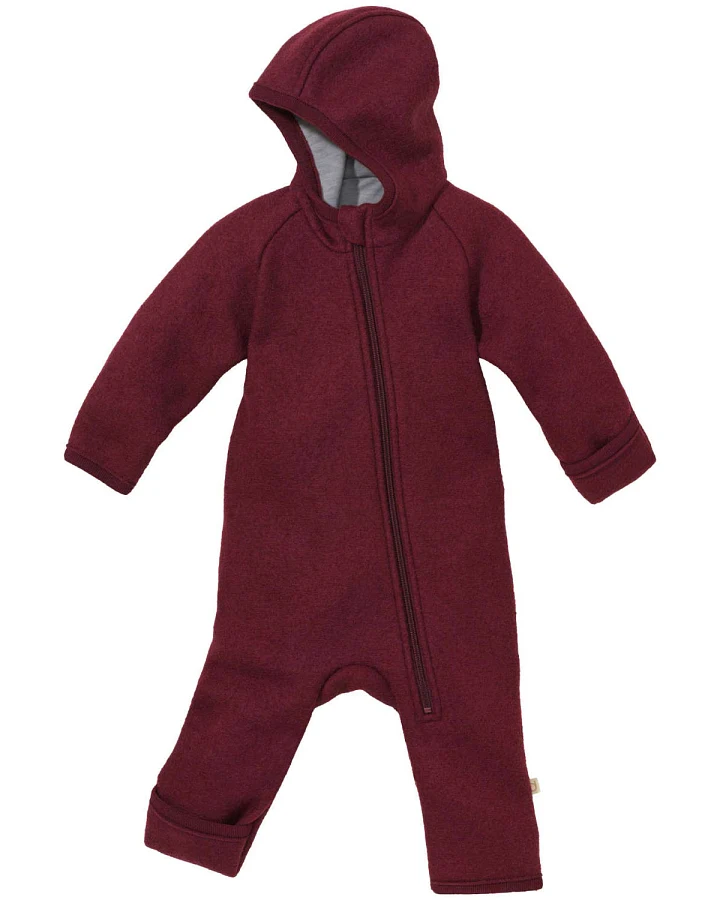 Disana - Zipp-Overall Merinowolle Cassis
