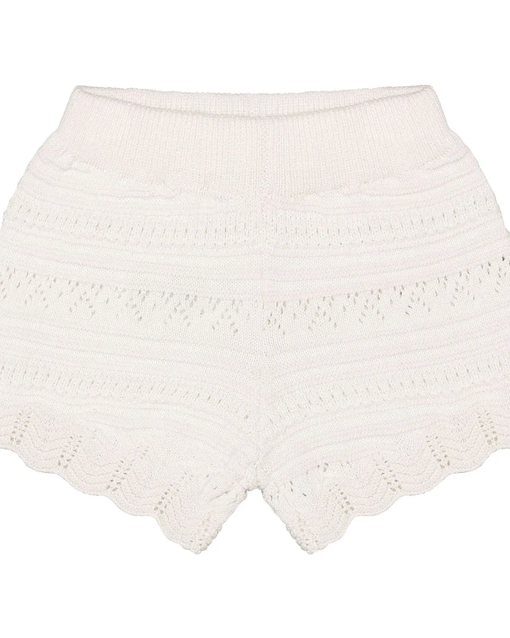 Noppies - Shorts "Ajourstrick" warmweiß