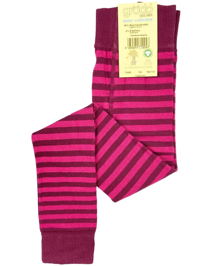 Grödo Strumpfwaren - Leggings beere Ringel