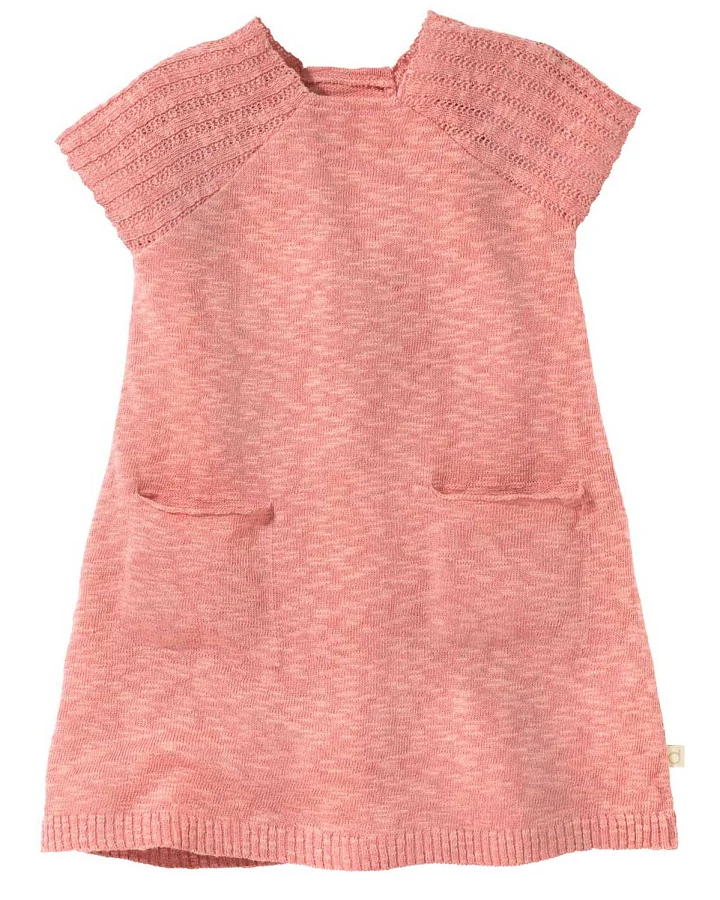 Disana - Leinen Strickkleid softpink