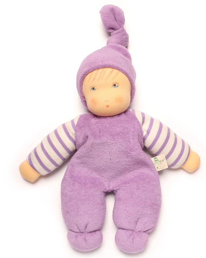 Nanchen Natur - Babypuppe "Mein Schatz" flieder