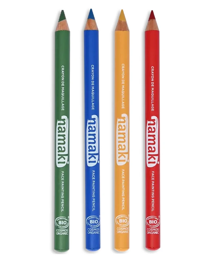 namaki - 4 Schminkstife Gelb - Grün - Blau - Rot