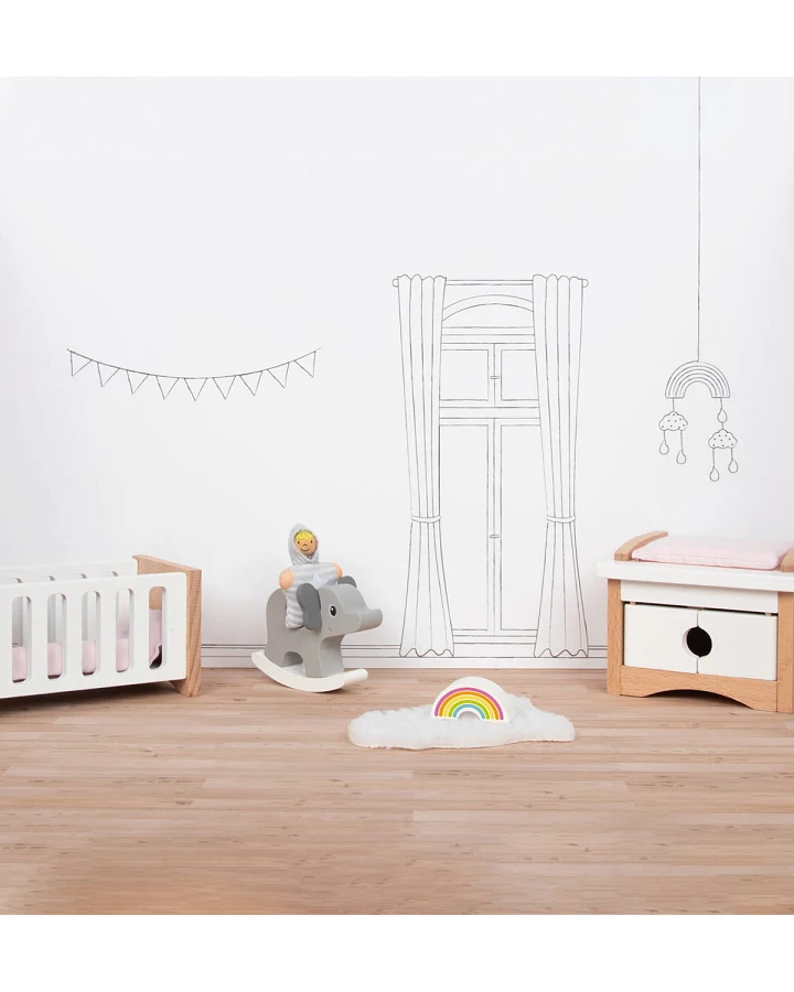 goki - Puppenhaus-Möbel Babyzimmer