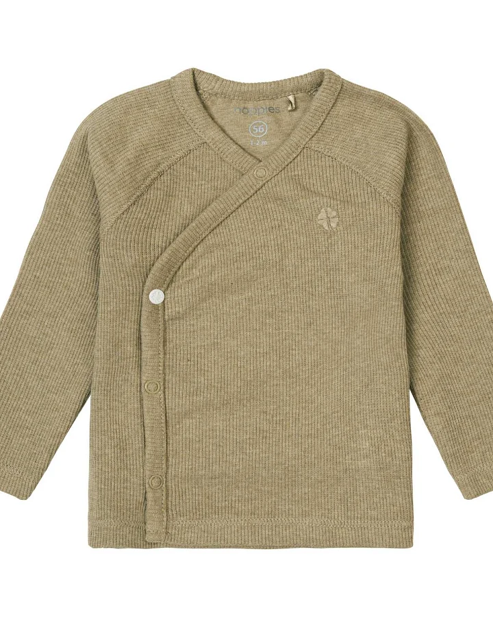 Noppies - Wickelshirt "Ripp" olivgrün melange