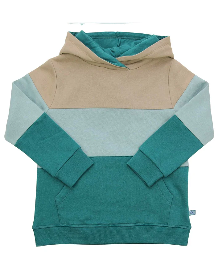 Enfant Terrible - Sweat-Pullover "Blockstreifen" smaragd-light ocean