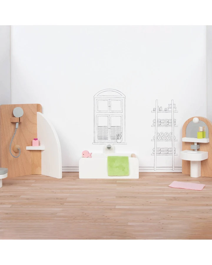 goki - Puppenhaus-Möbel Badezimmer
