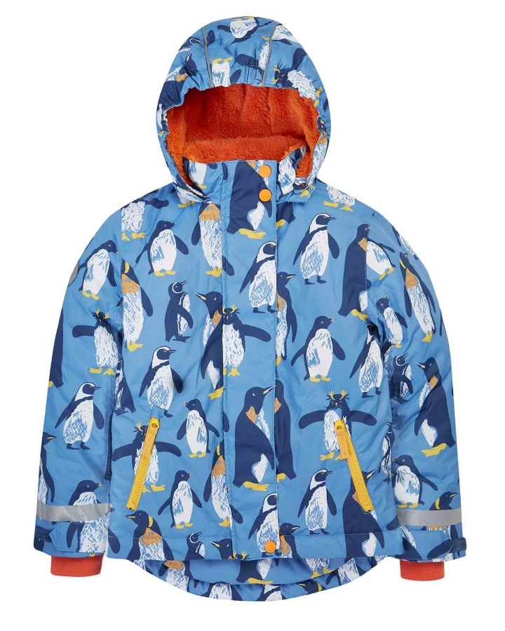 Frugi - Skijacke recycelt "Pinguin" blau