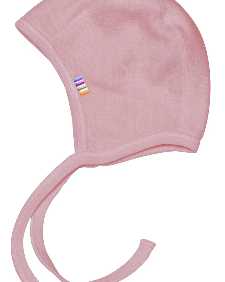 Joha - Baby-Häubchen Merinowolle altrosa 34