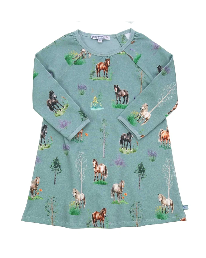 Enfant Terrible - Sweat-Kleid "Ponys" light ocean