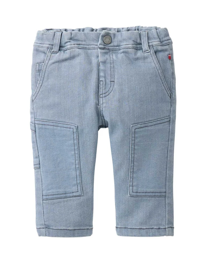 People Wear Organic - Twill-Hose mit Stretch blaugrau