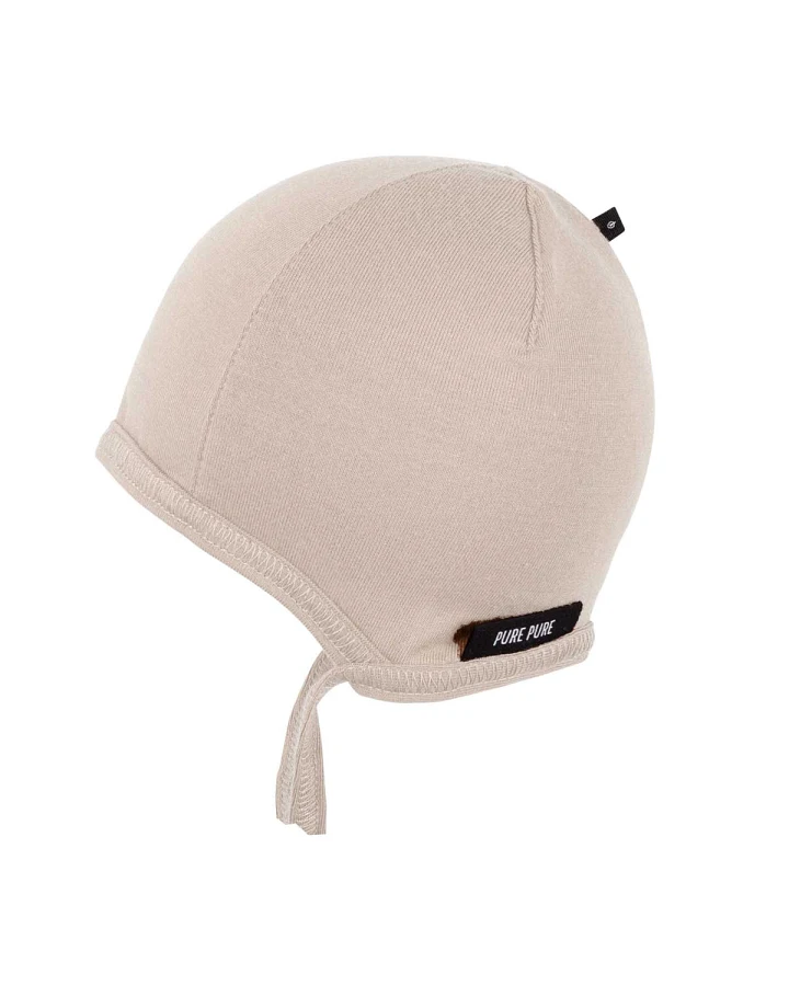Pure Pure by Bauer - Erstlingsmütze "TENCEL™" beige 35