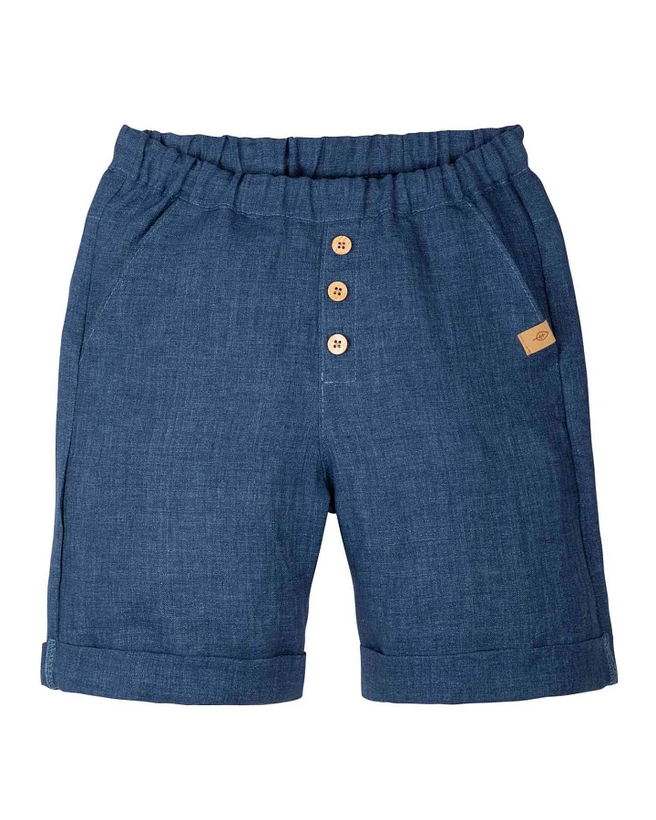 Pure Pure by Bauer - Leinen-Shorts steel-blue