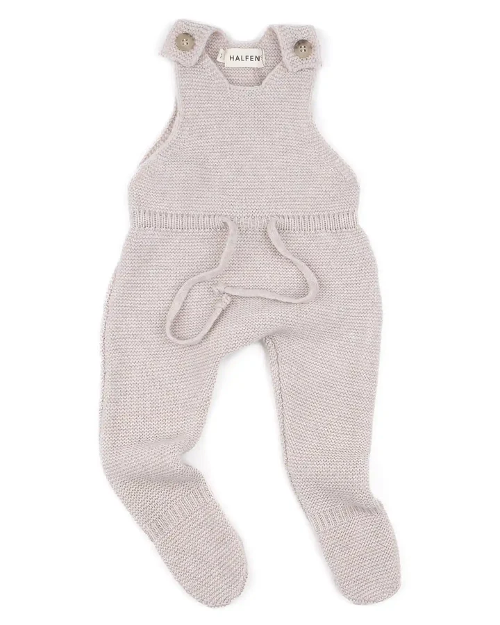 Halfen Strickerei - Strick-Strampler mit Cashmere beige