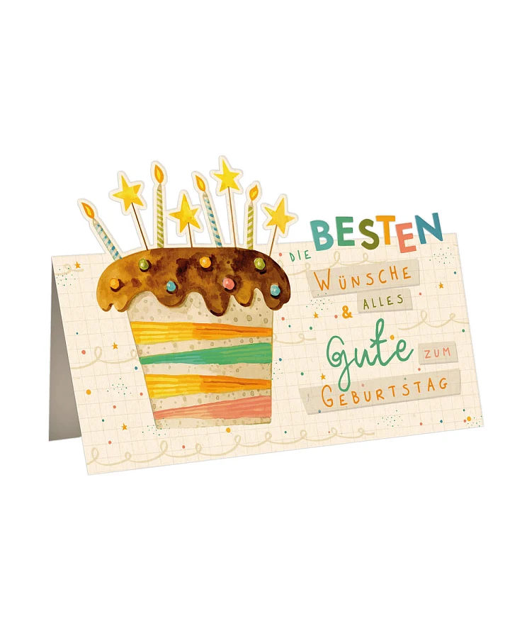 Skorpion - Geburtstagskarte Cup Cake
