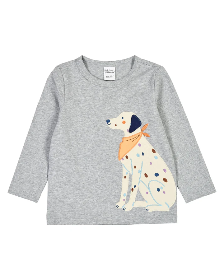 Fred's World - Langarmshirt "Dalmatiner" grau