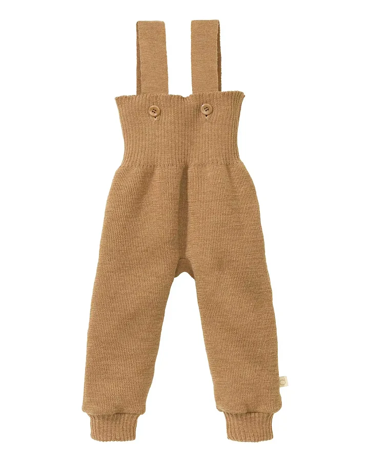 Produktseite: Disana - Strick-Trägerhose Merinowolle karamell