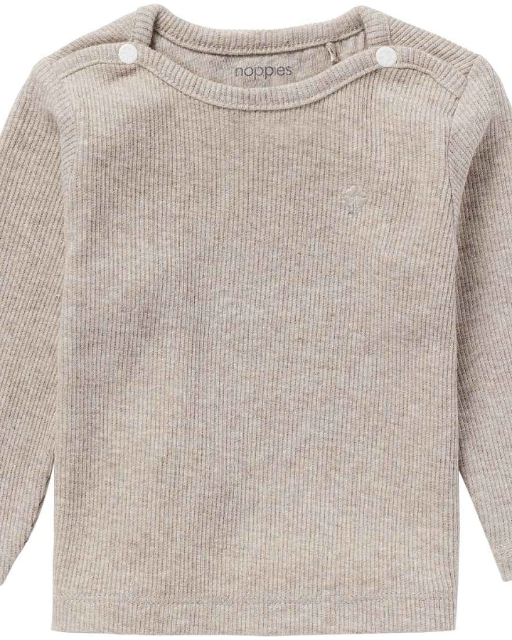 Noppies - Langarmshirt taupe melange