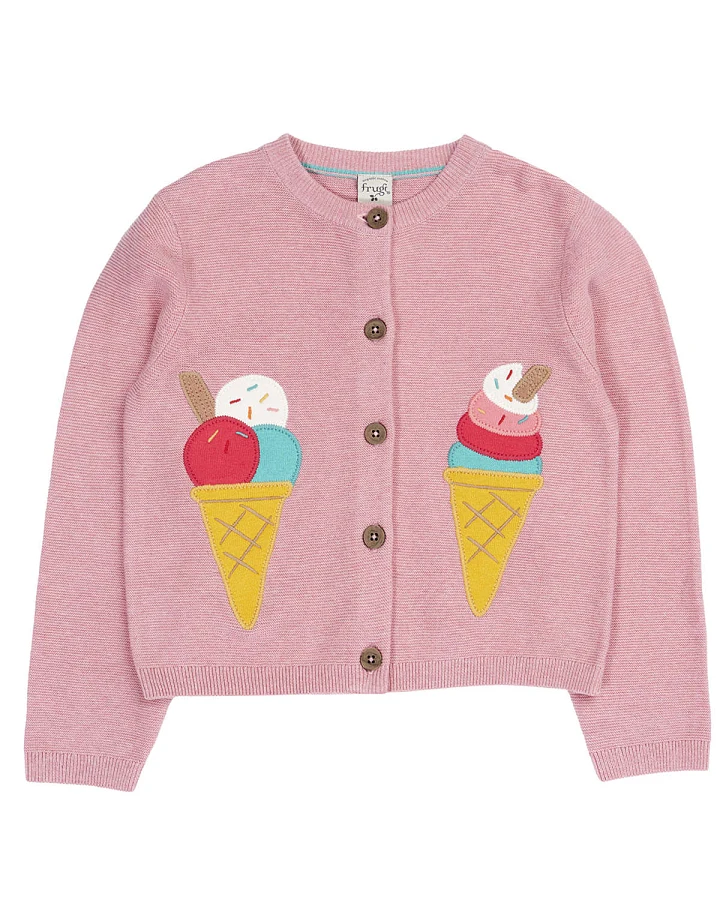 Frugi - Strickjacke "Icecream" rosa