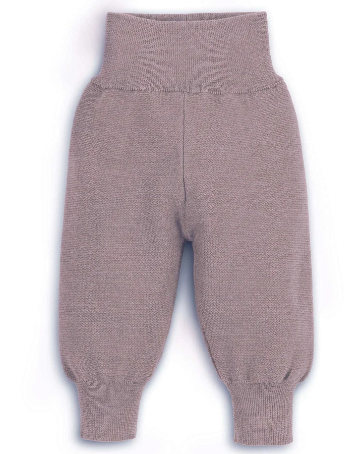 Halfen Strickerei - Bundhose Merinowolle mauve