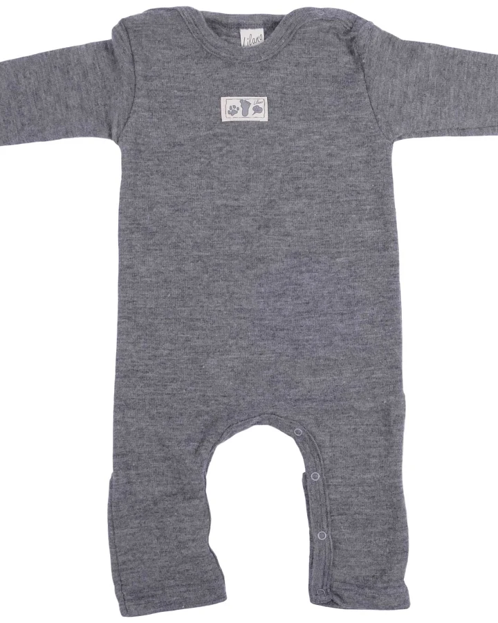 Lilano - Overall Wolle Seide grau