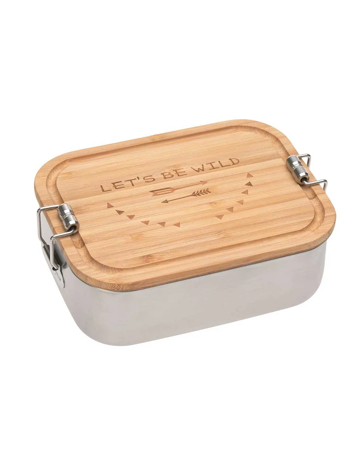 Lässig - Brotdose Edelstahl "sei wild"