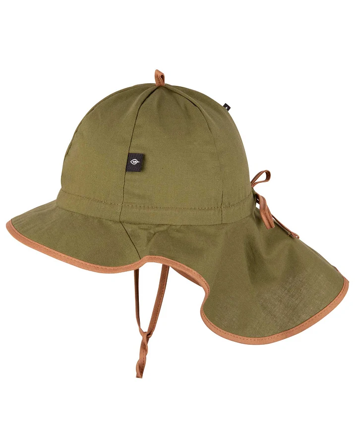 Pure Pure by Bauer - UV-Sonnenhut mit Nackenschutz und Bändern forest