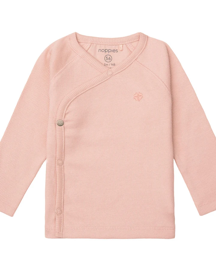 Noppies - Wickelshirt "Ripp" rose smoke