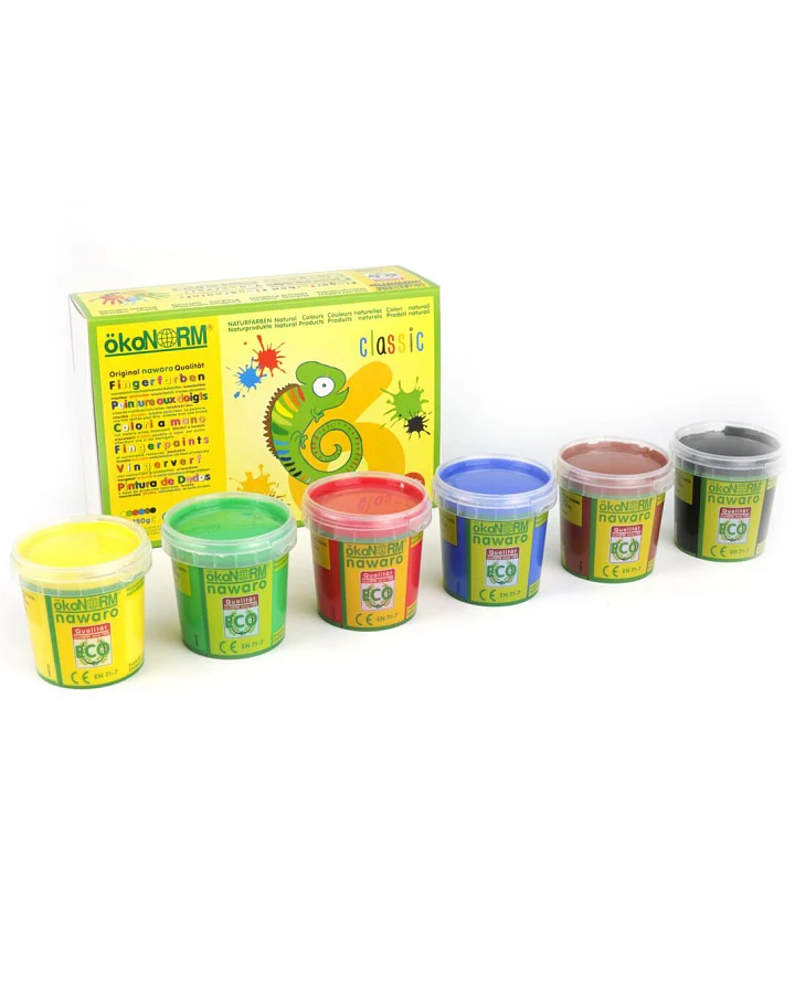 ökoNorm - Fingerfarben 6er Set Klassik