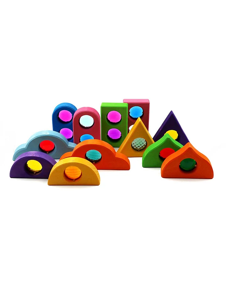 Bauspiel - Märchenfenster bunt 12 tlg.