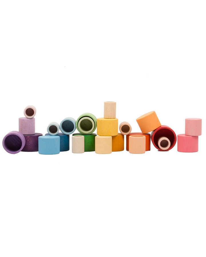 Grapat - Regenbogen Stapelbecher (24-teilig)