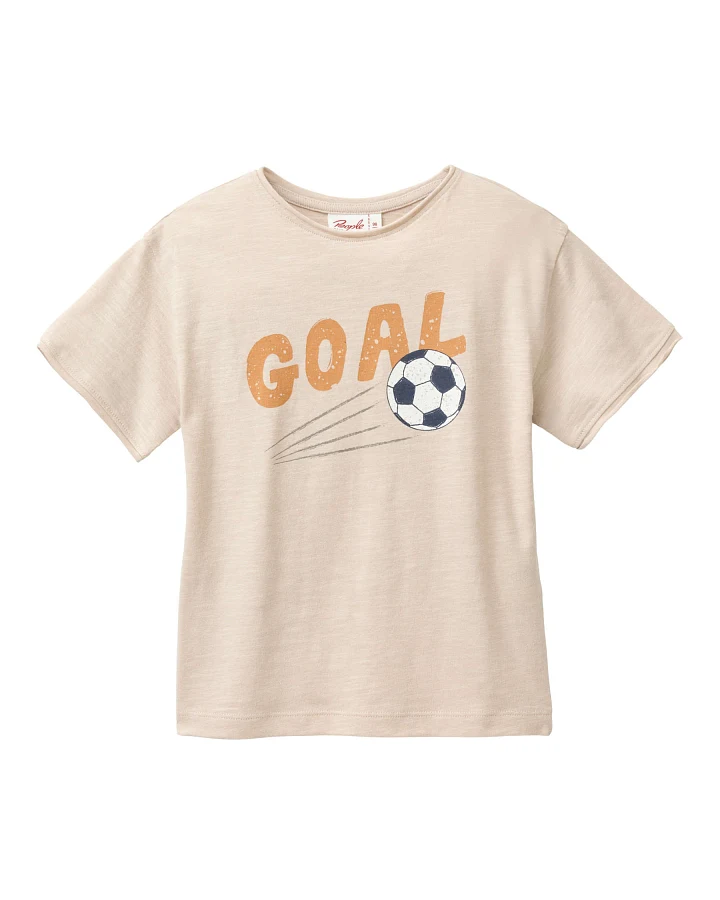 People Wear Organic - T-Shirt "Fußball" sand