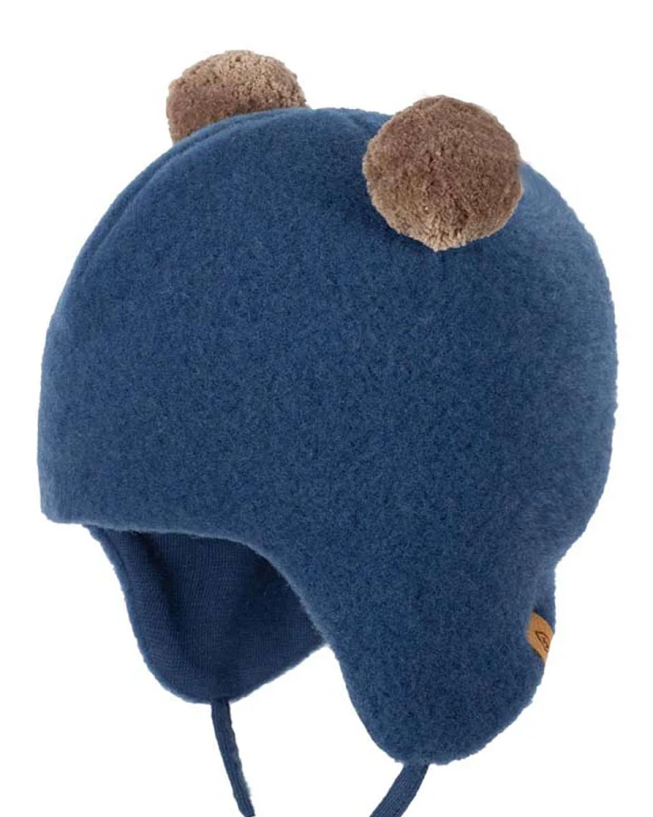 Pure Pure by Bauer - Wollmütze mit Bommeln dark-denim