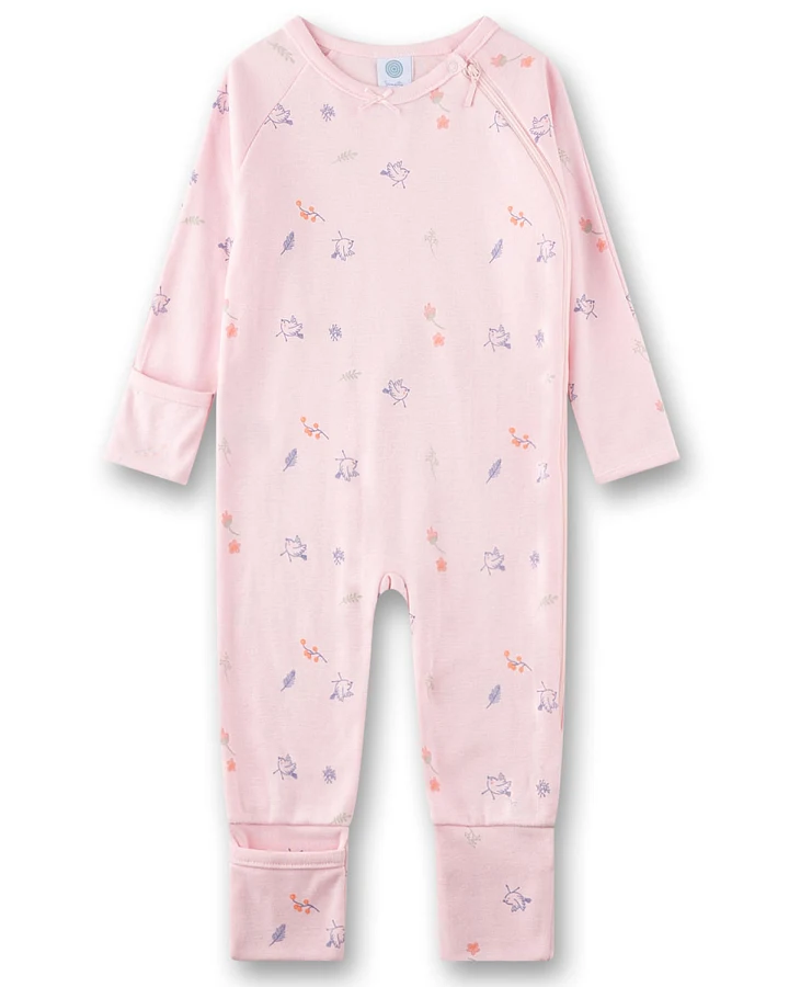 Sanetta - Schlafstrampler "Vögellein" rosa