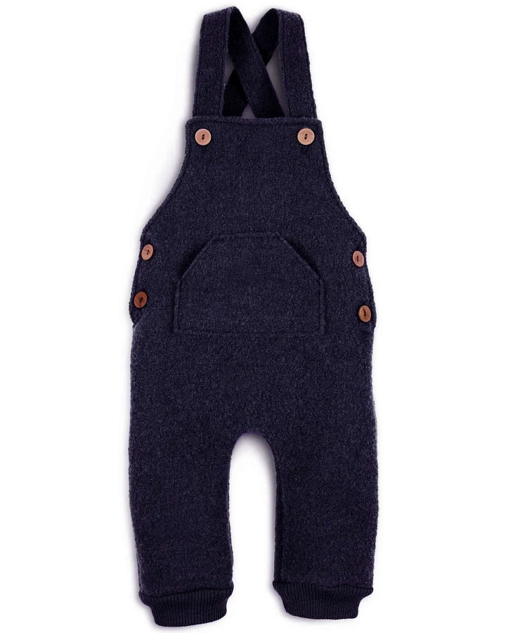 Halfen Strickerei - Walk-Latzhose marine