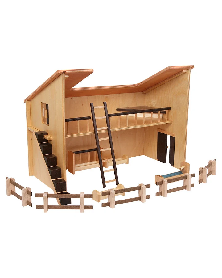 Beck Holzspielzeug - Spielzeug-Stall Holz